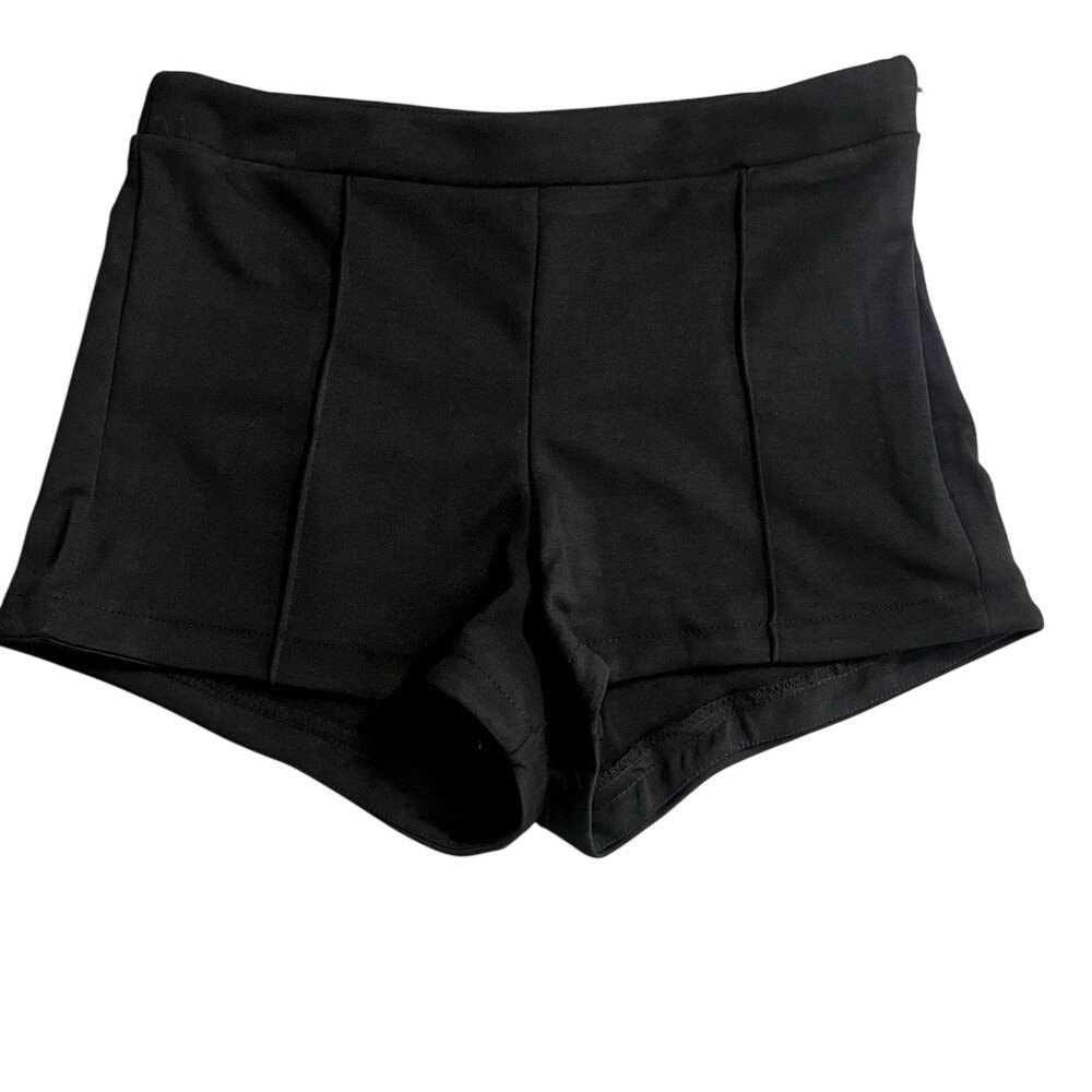Wild Fable High Rise Hot Shorts Womens Small Black Stretchy Side Zipper NWT - Picture 3 of 10
